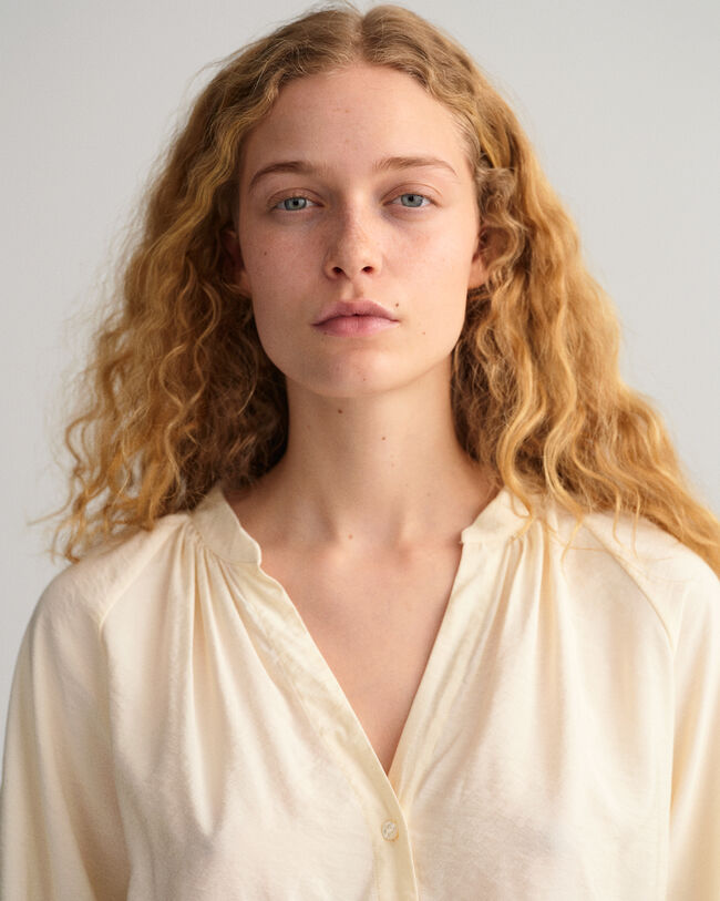 Camicetta con colletto alla coreana