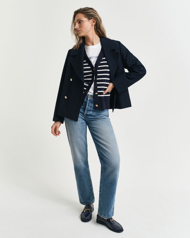 Cardigan in cotone a righe