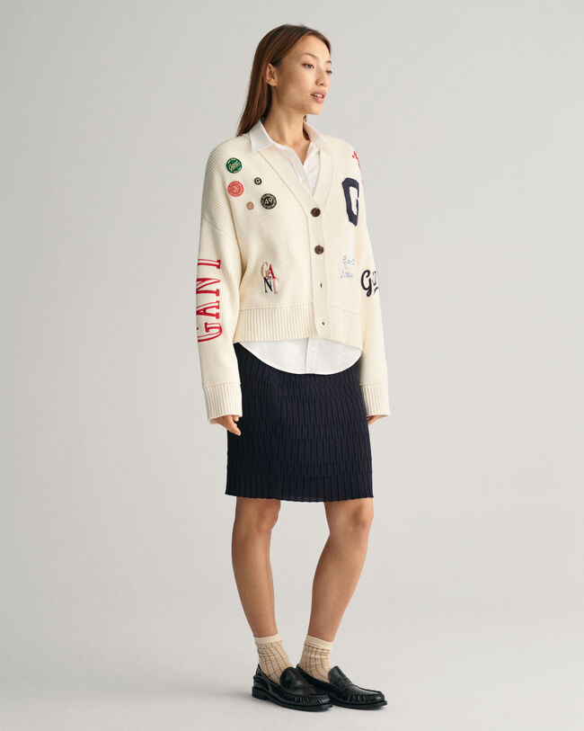 Gonna a maglia testurizzata