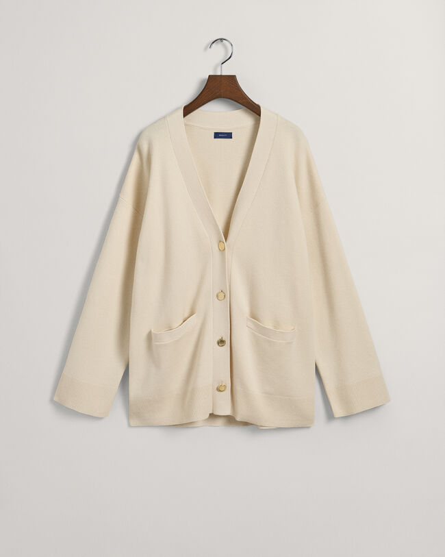 Cardigan con scollo a V relaxed fit