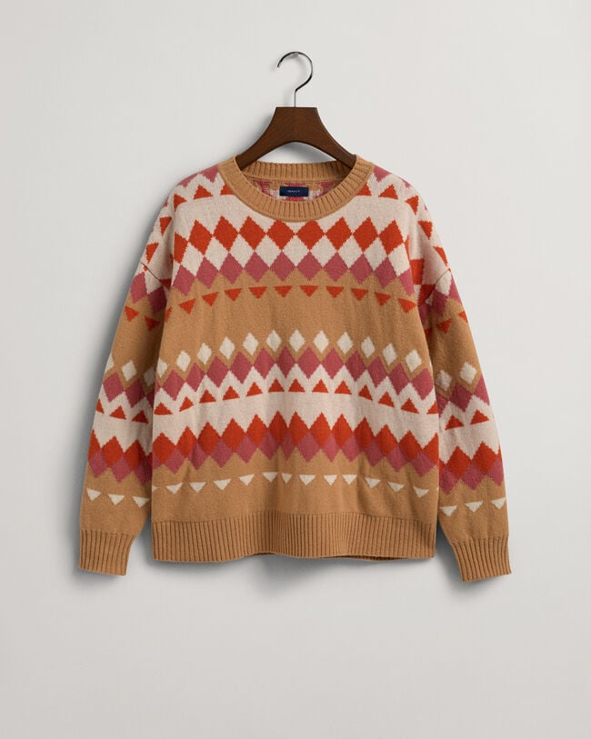 Maglia girocollo Fair Isle