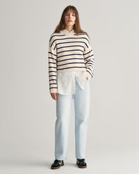 Maglia girocollo a righe