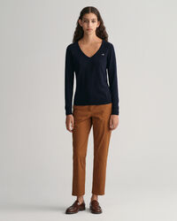 Maglia con scollo a V finissima