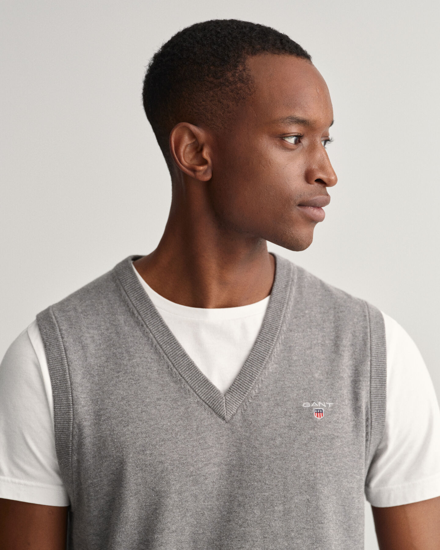 Gilet in maglia di cotone Classic