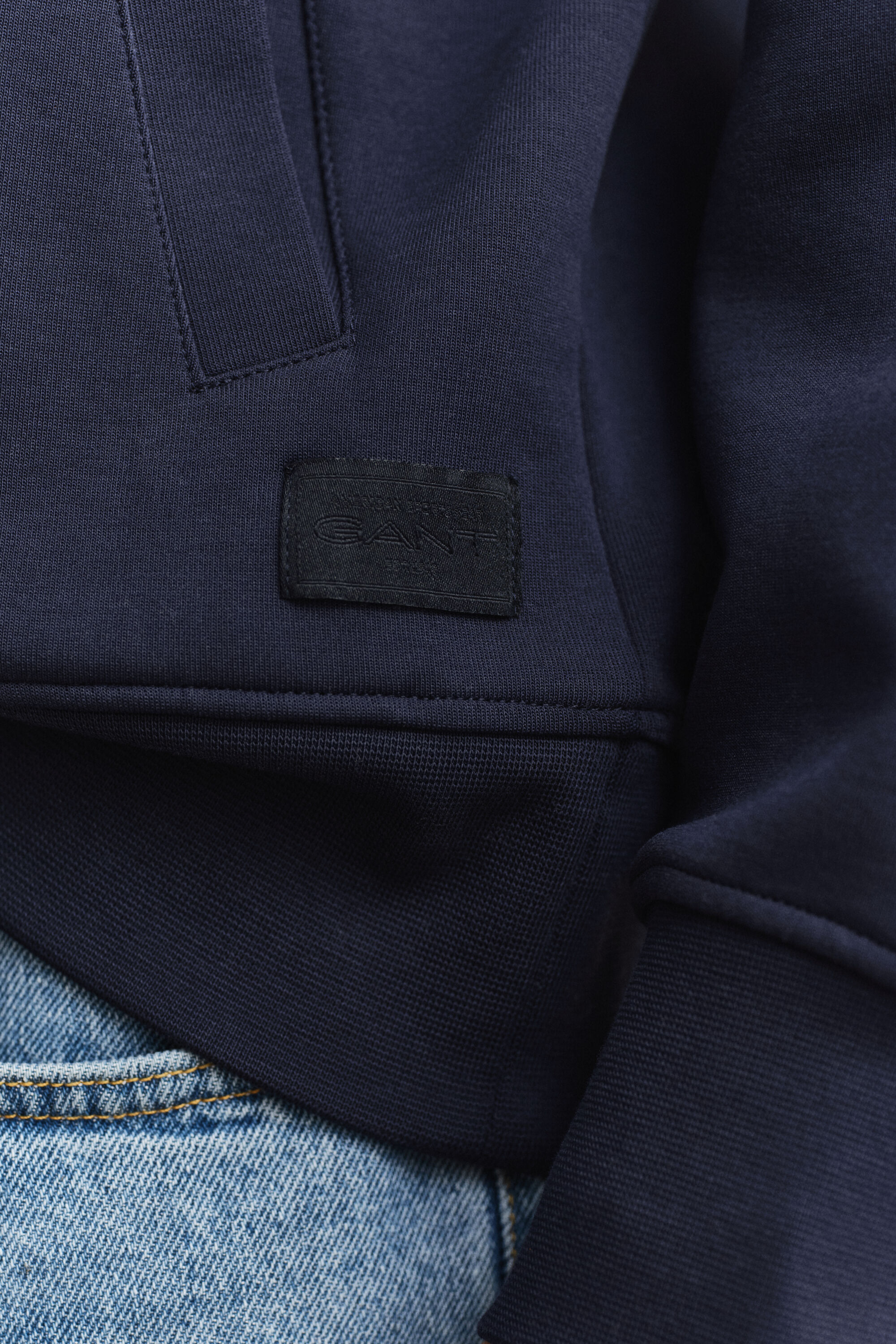 Felpa con cappuccio Interlock