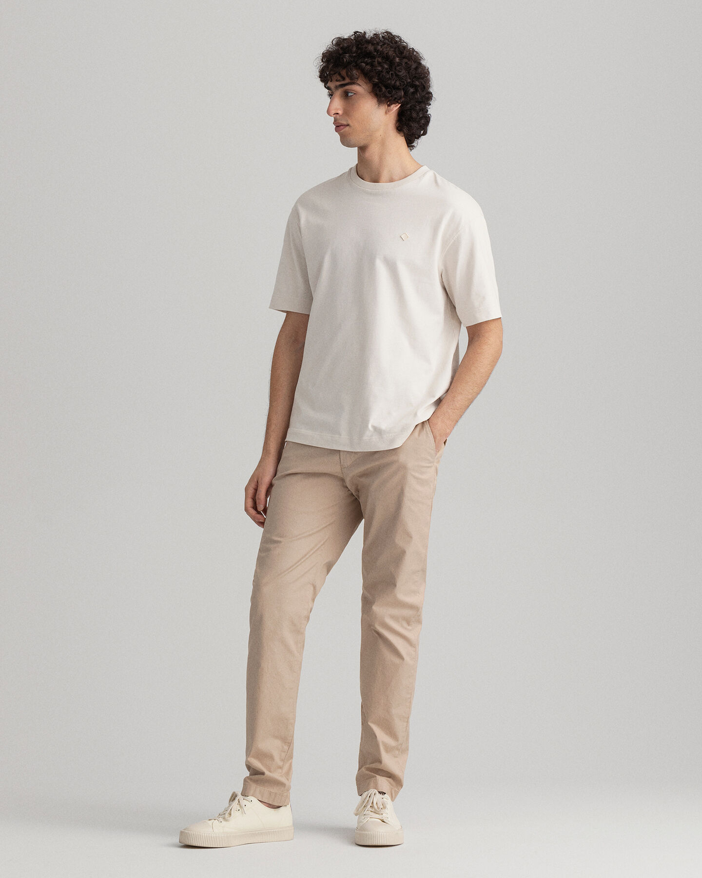 Pantaloni chino Hallden Sunfaded slim fit