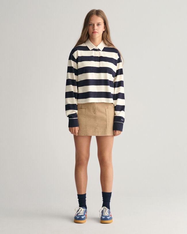 Rugger corta a righe Teen Girls