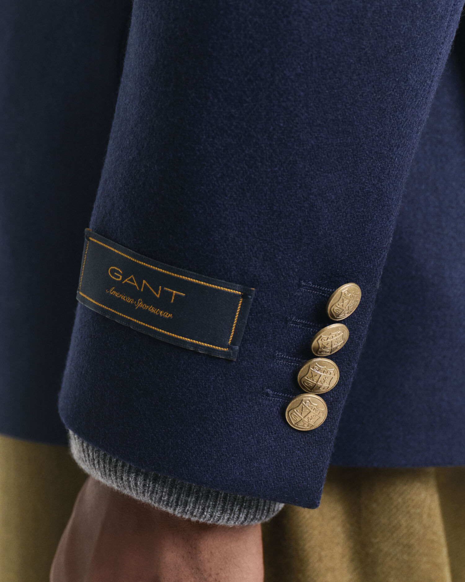 Blazer Club in flanella di lana slim fit