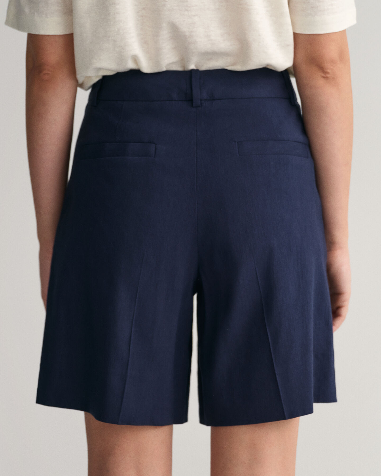 Pantaloncini di lino elasticizzati