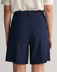 Pantaloncini di lino elasticizzati