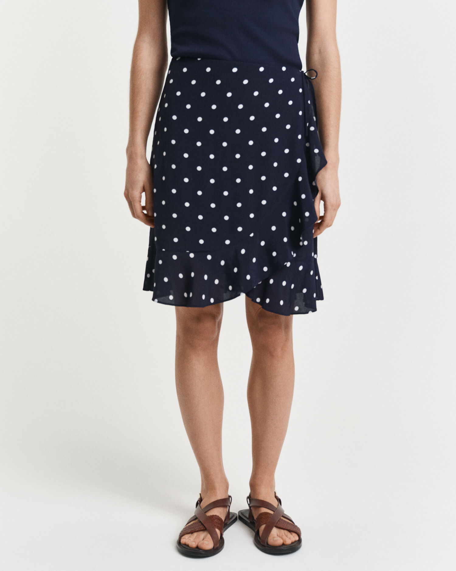 Gonna con volant a pois