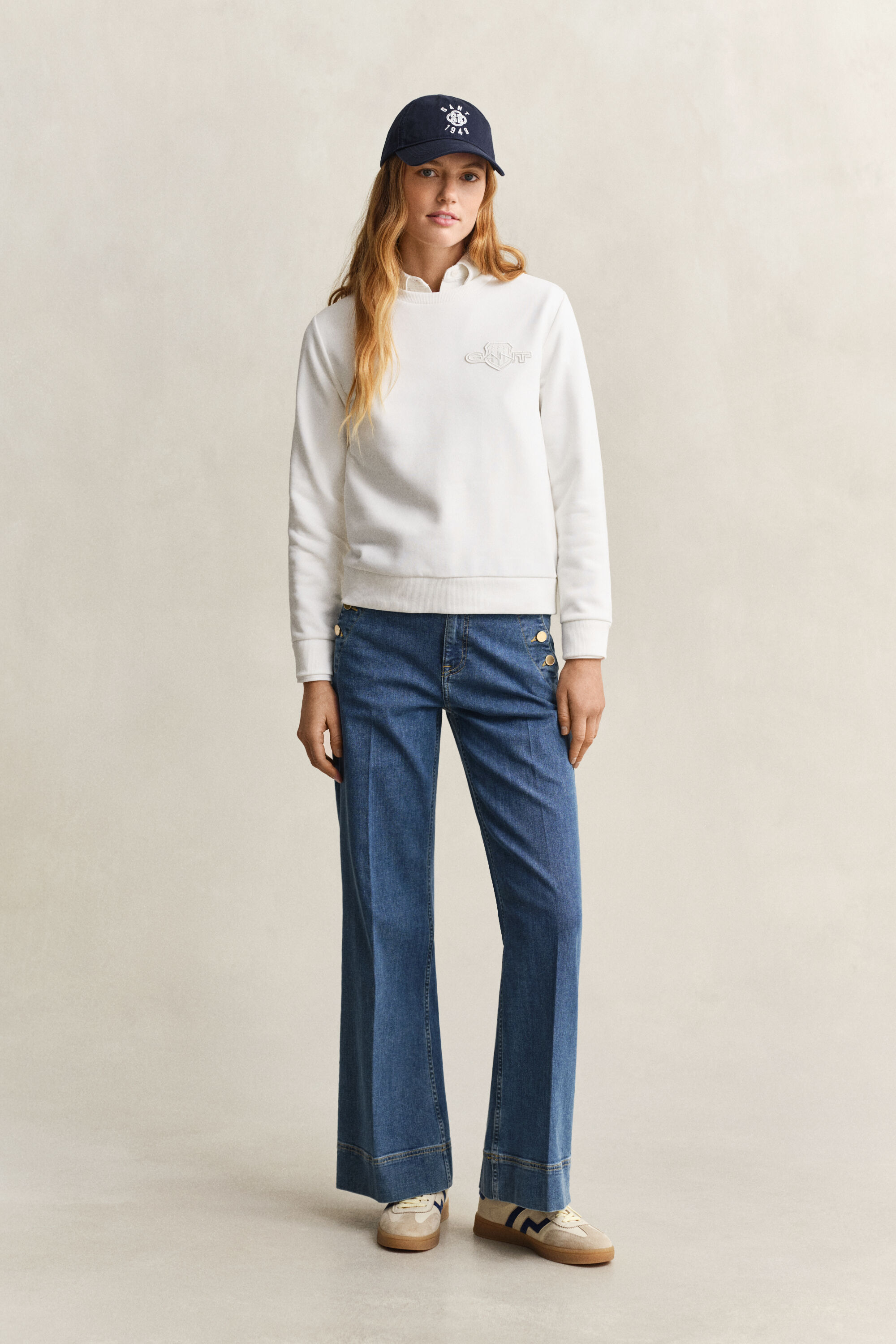 Felpa girocollo Tonal Shield