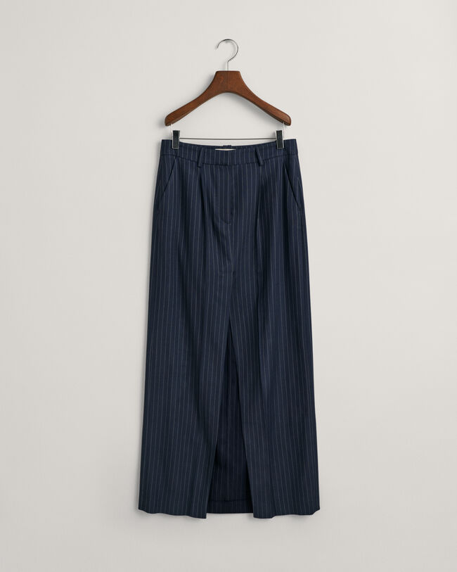 Gonna lunga gessata con pinces