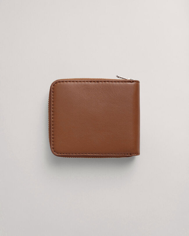 Portafoglio in pelle con zip