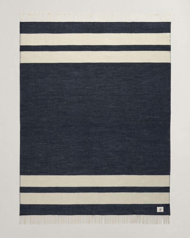 Coperta di lana a righe