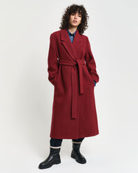 Cappotto a vestaglia in rilievo