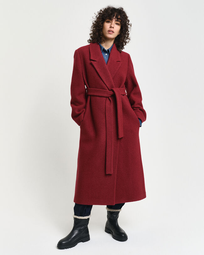 Cappotto a vestaglia in rilievo