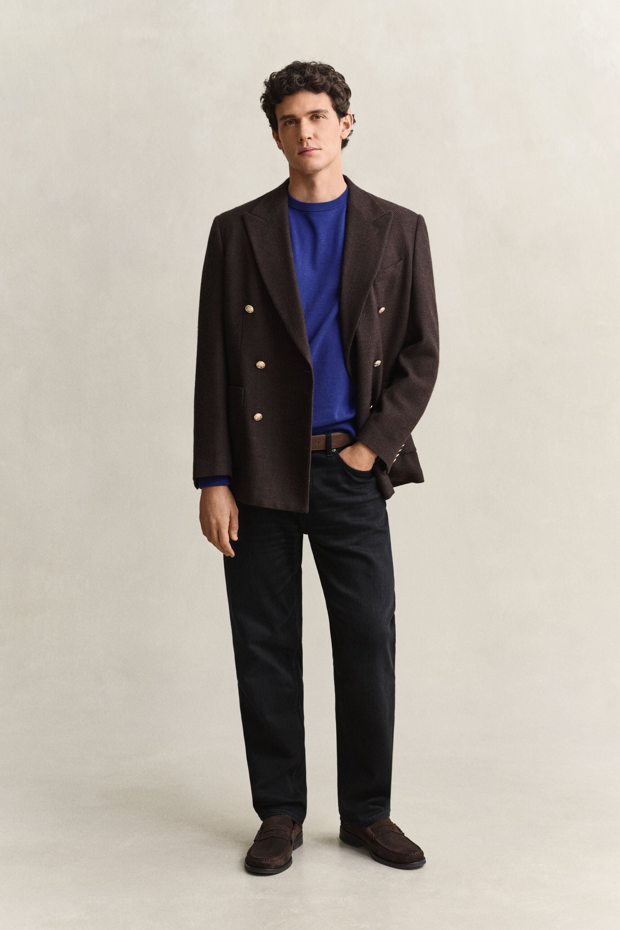 Maglia girocollo in cotone classico