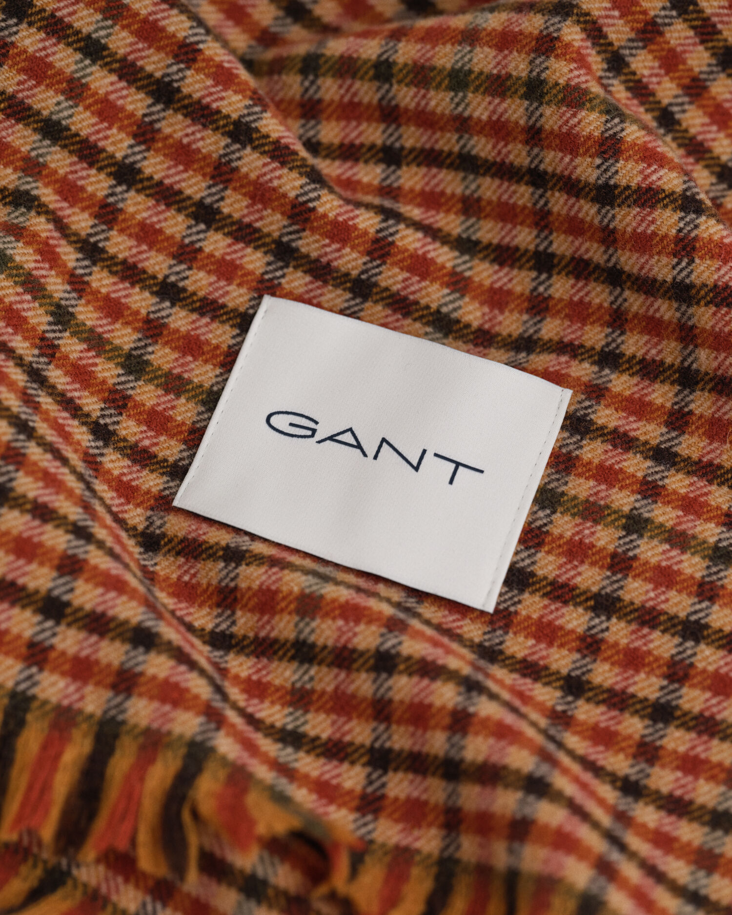 Sciarpa ampia in lana a quadri in percalle