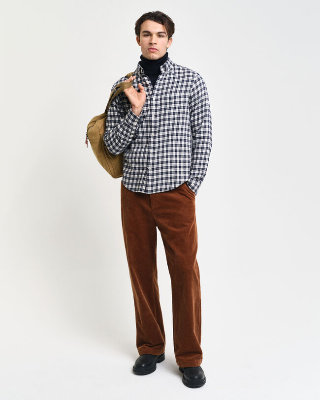Camicia in flanella a quadri regular fit