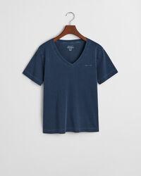 T-shirt Sunfaded con scollo a V