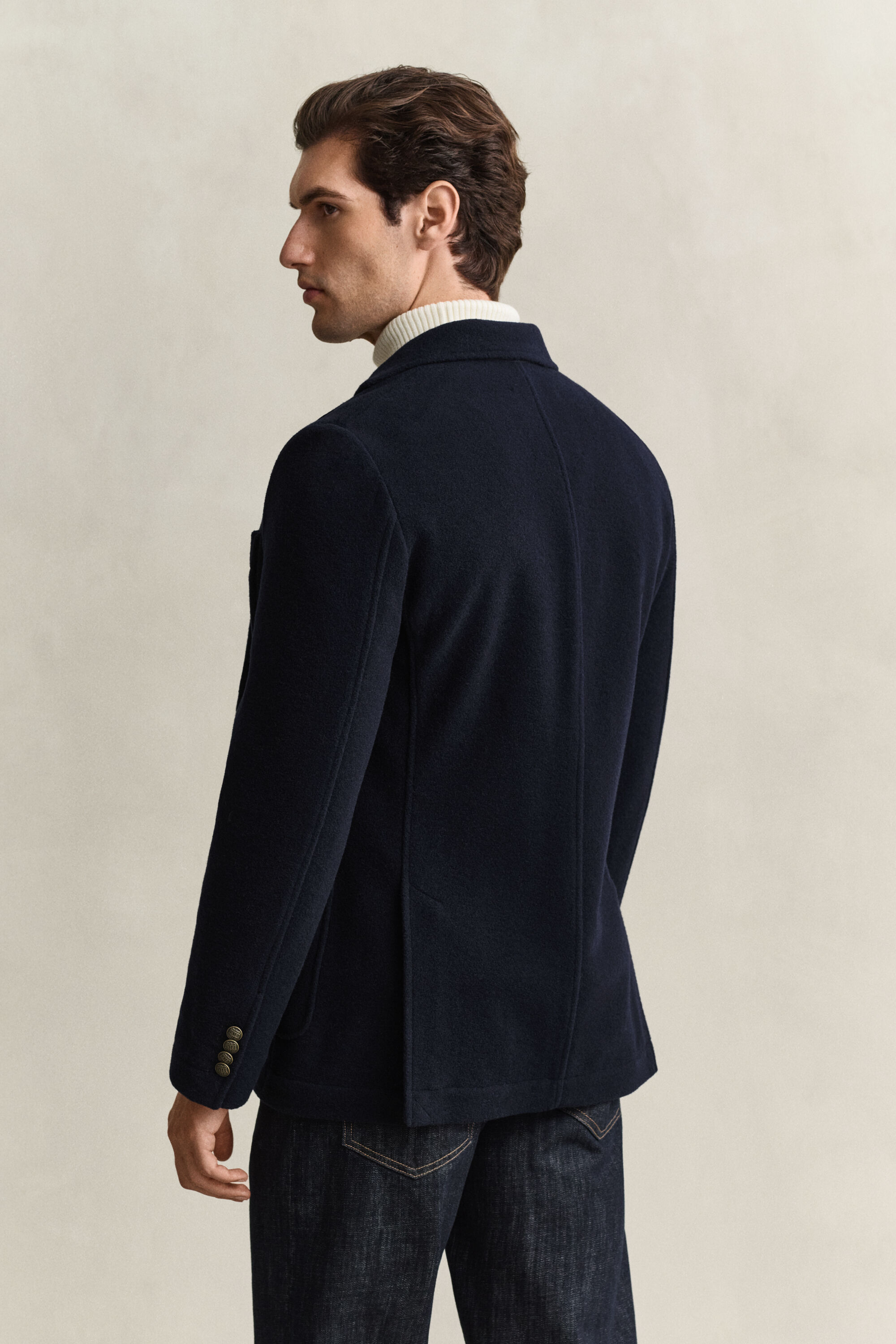 Blazer Club in lana cotta