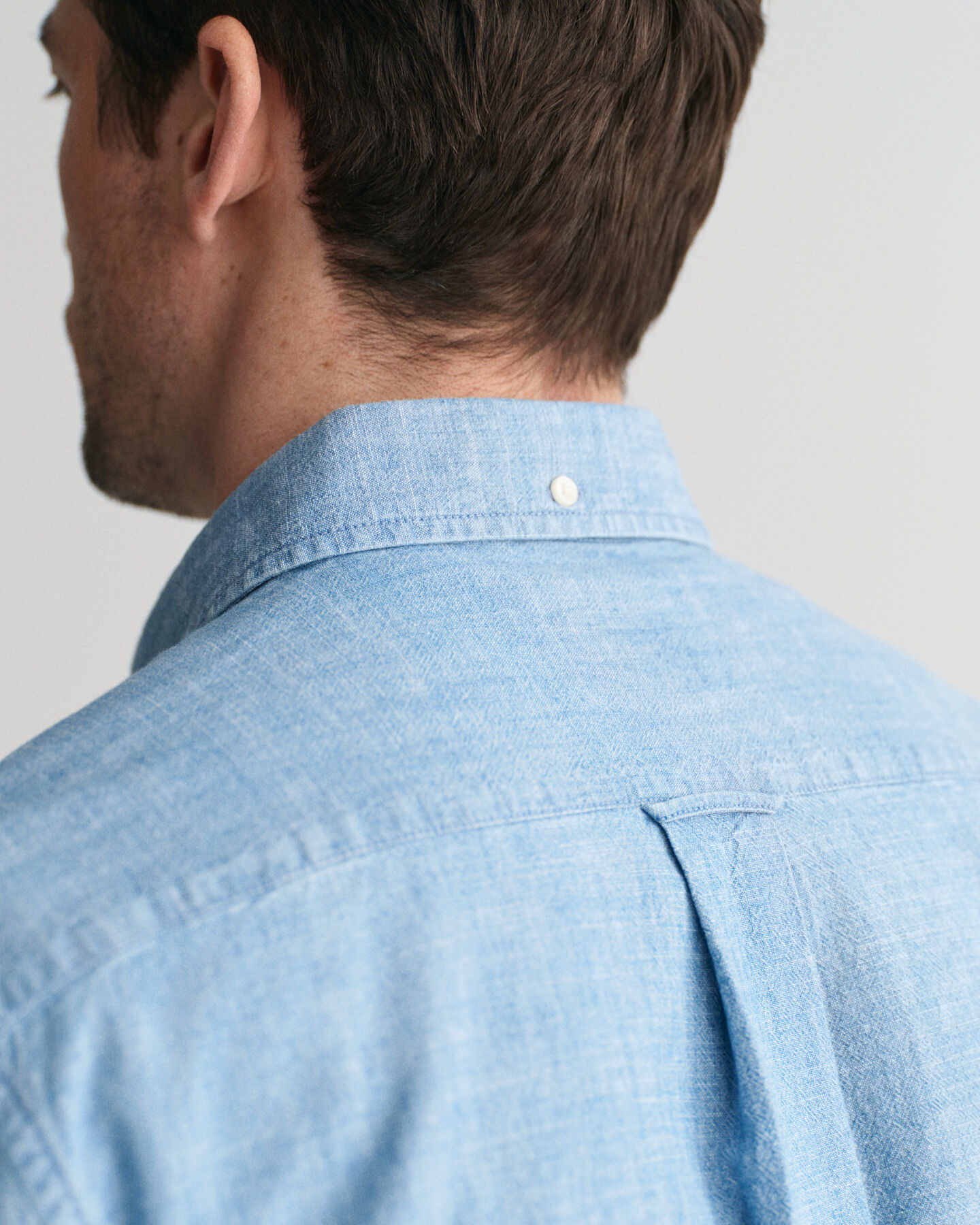 Camicia indaco in chambray regular fit