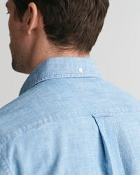 Camicia indaco in chambray regular fit