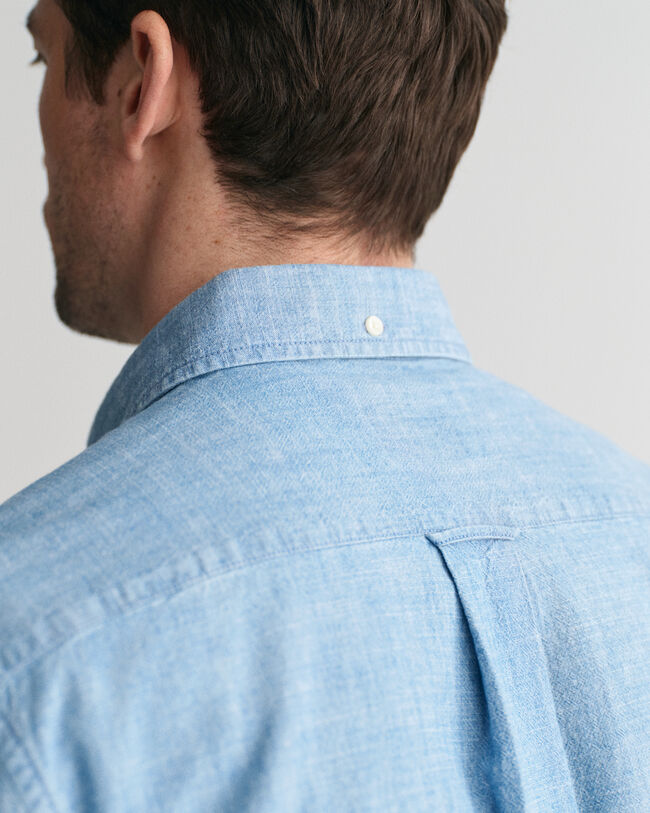 Camicia indaco in chambray regular fit
