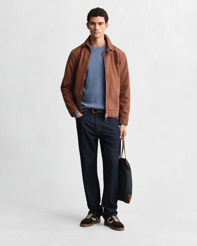 Maglia girocollo a mini trecce