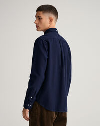 Camicia in tessuto a spina di pesce regular fit