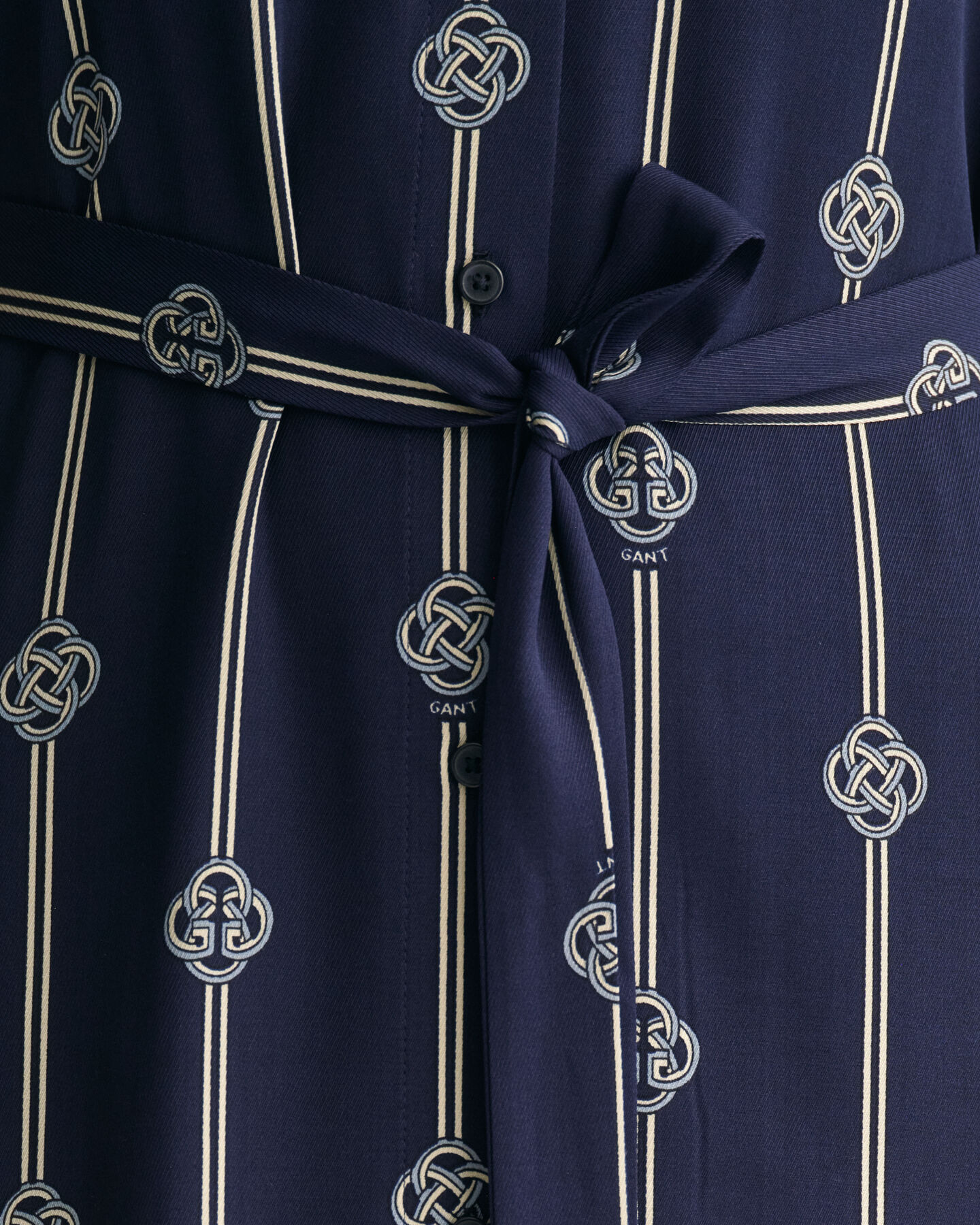 Abito chemisier a maniche corte con stampa