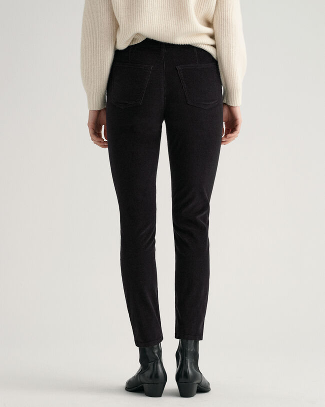 Jeans Farla in velluto a coste alla caviglia slim fit