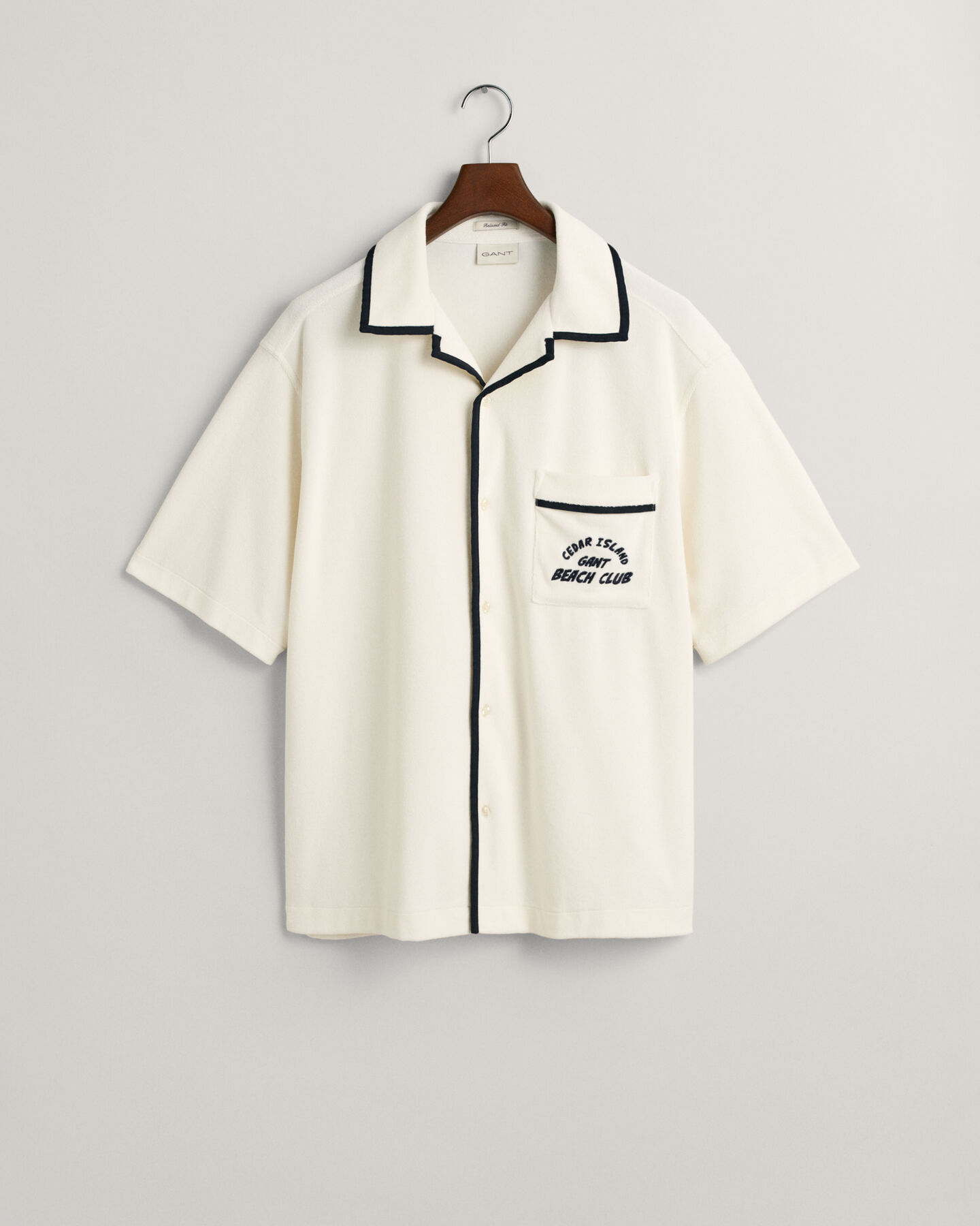 Camicia a maniche corte Terry Cloth relaxed fit