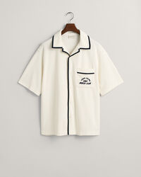 Camicia a maniche corte Terry Cloth relaxed fit