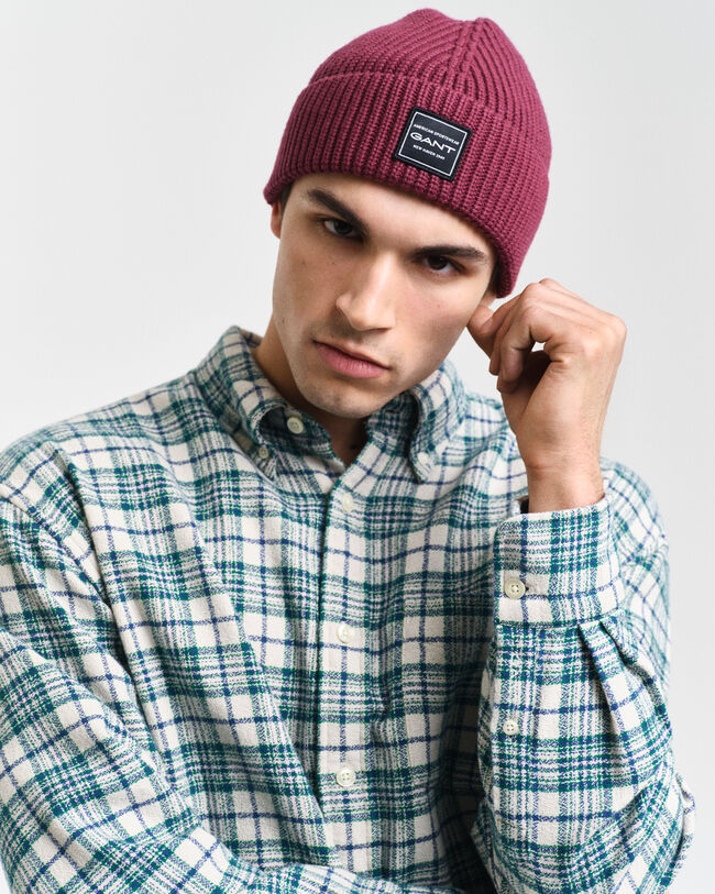 Camicia a quadri testurizzata oversize