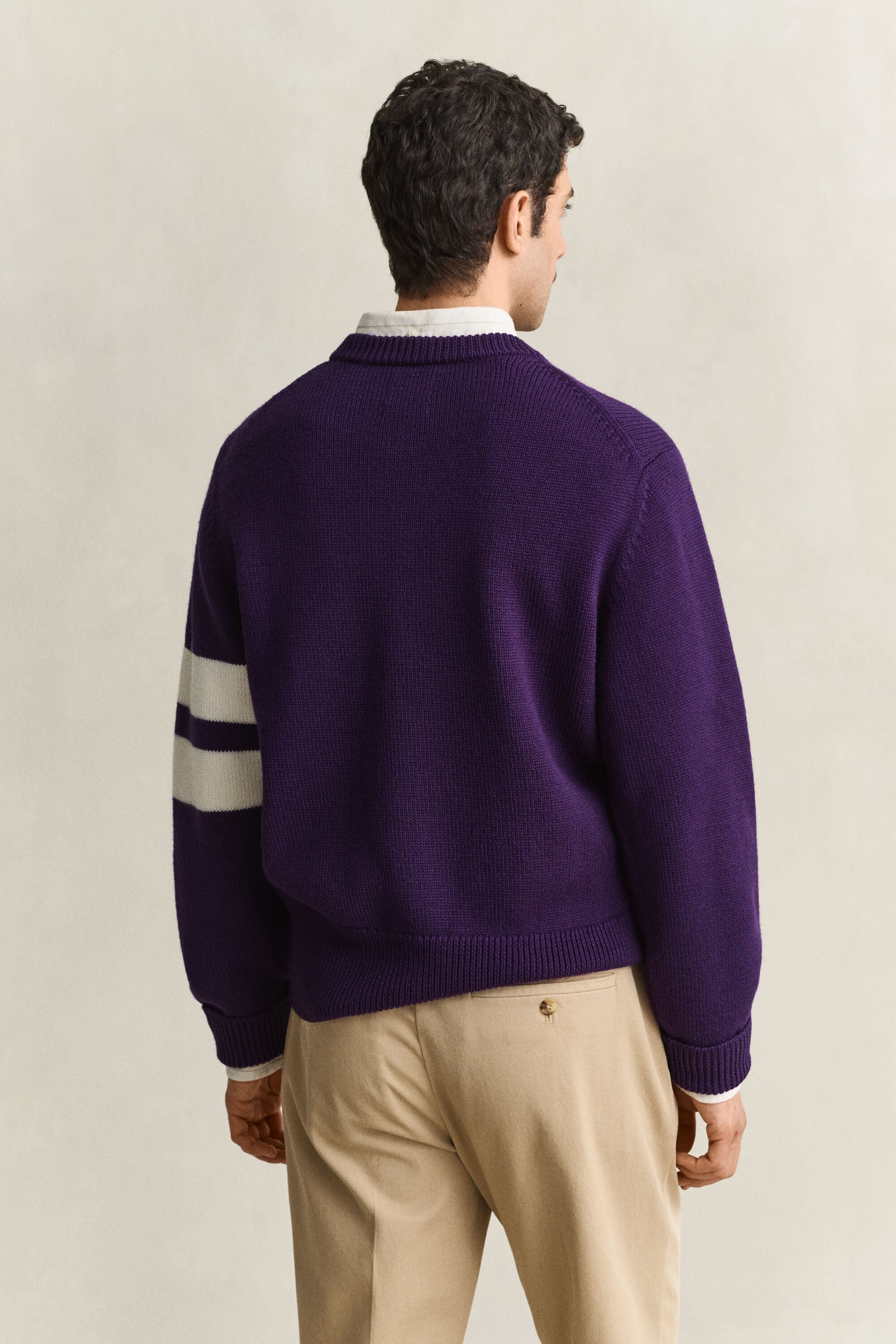Maglia a righe in lana merino