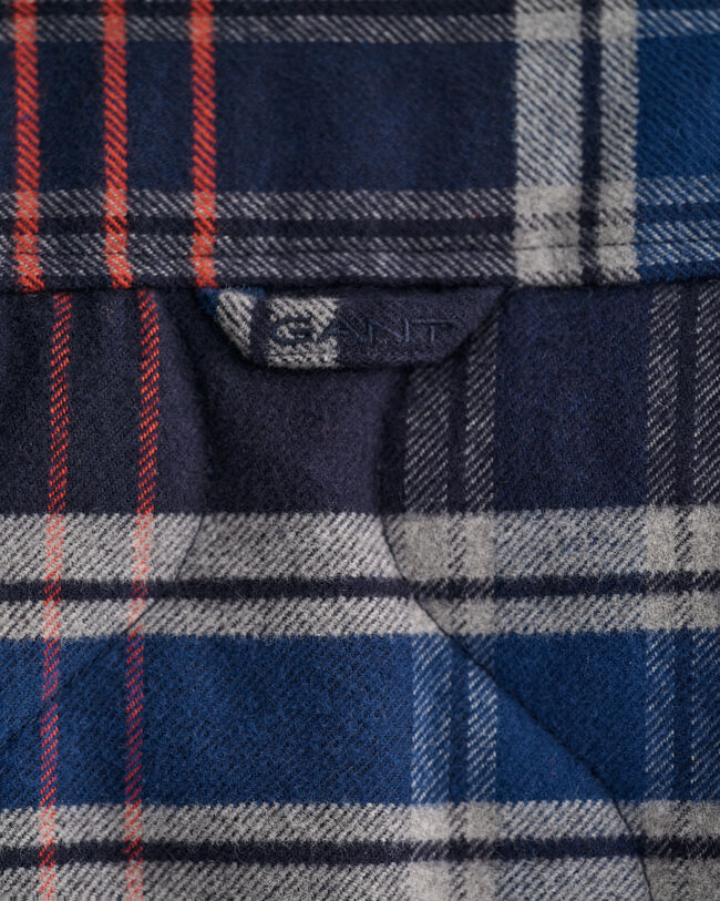 Camicia giacca in flanella trapuntata