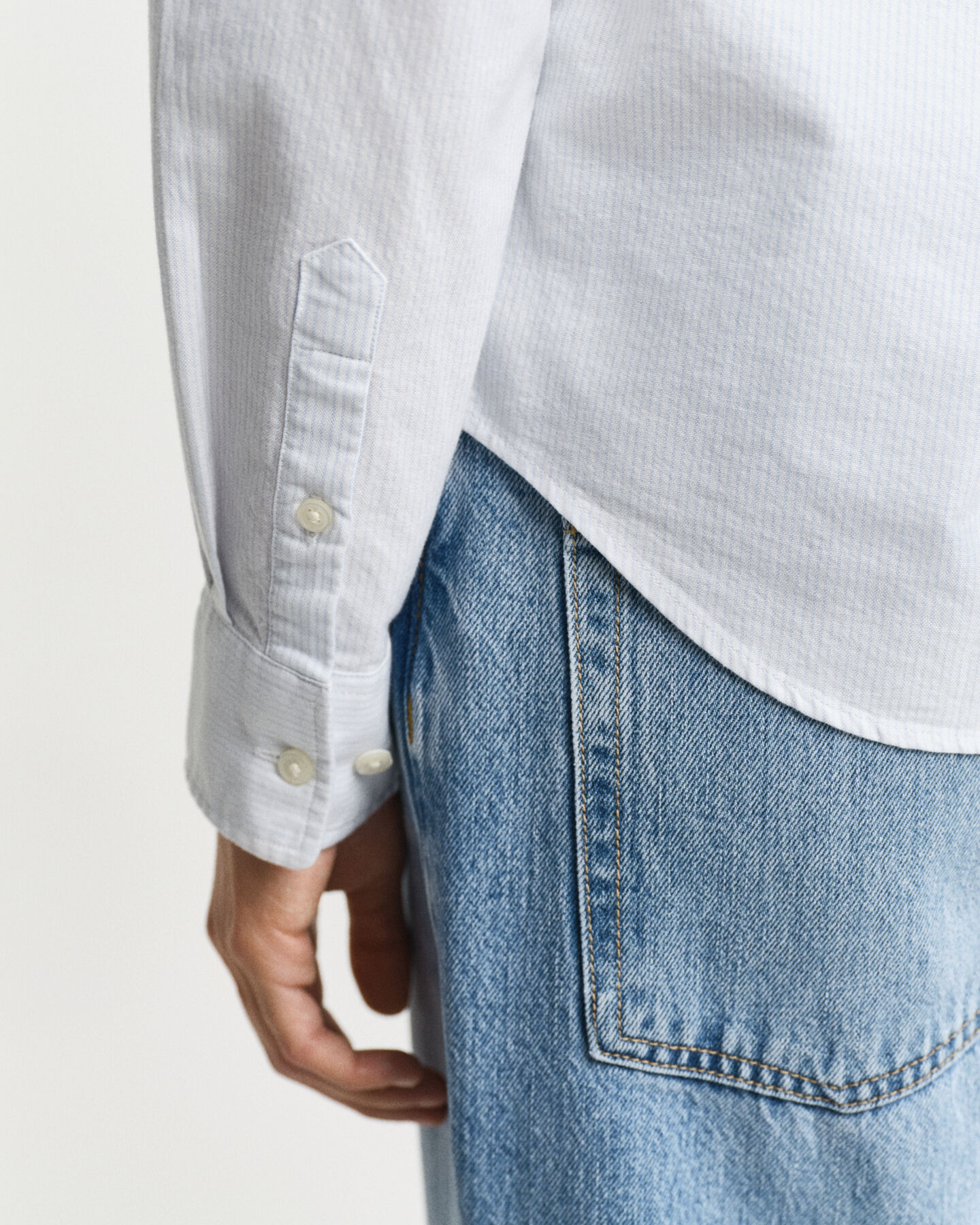 Camicia Oxford classica a righe regular fit