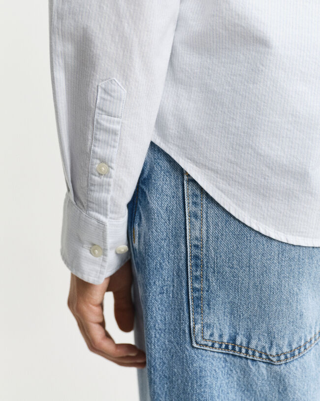 Camicia Oxford classica a righe regular fit