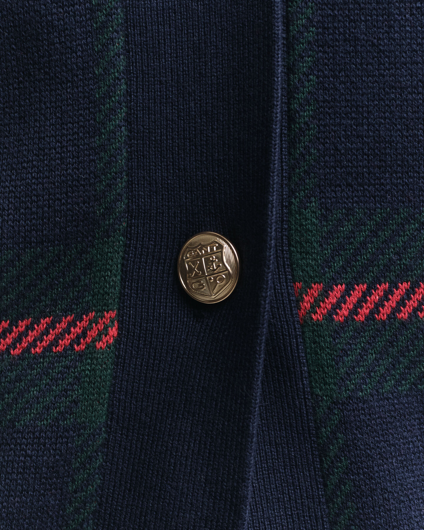 Cardigan a quadri con scollo a V