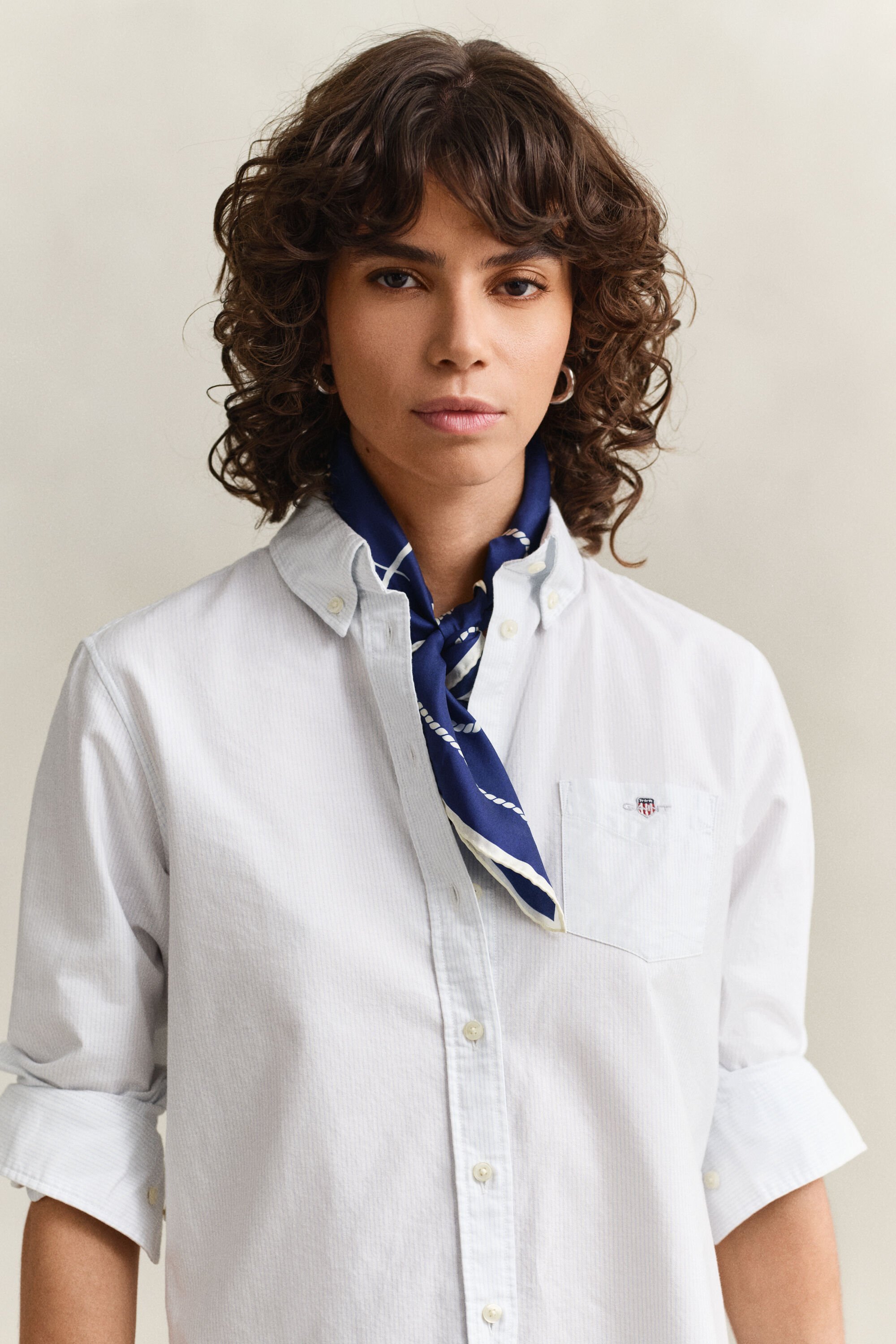 Camicia Oxford classica a righe regular fit