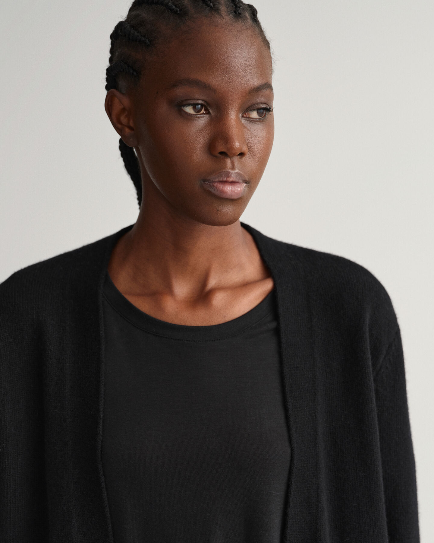 Cardigan in lana lungo