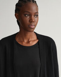 Cardigan in lana lungo