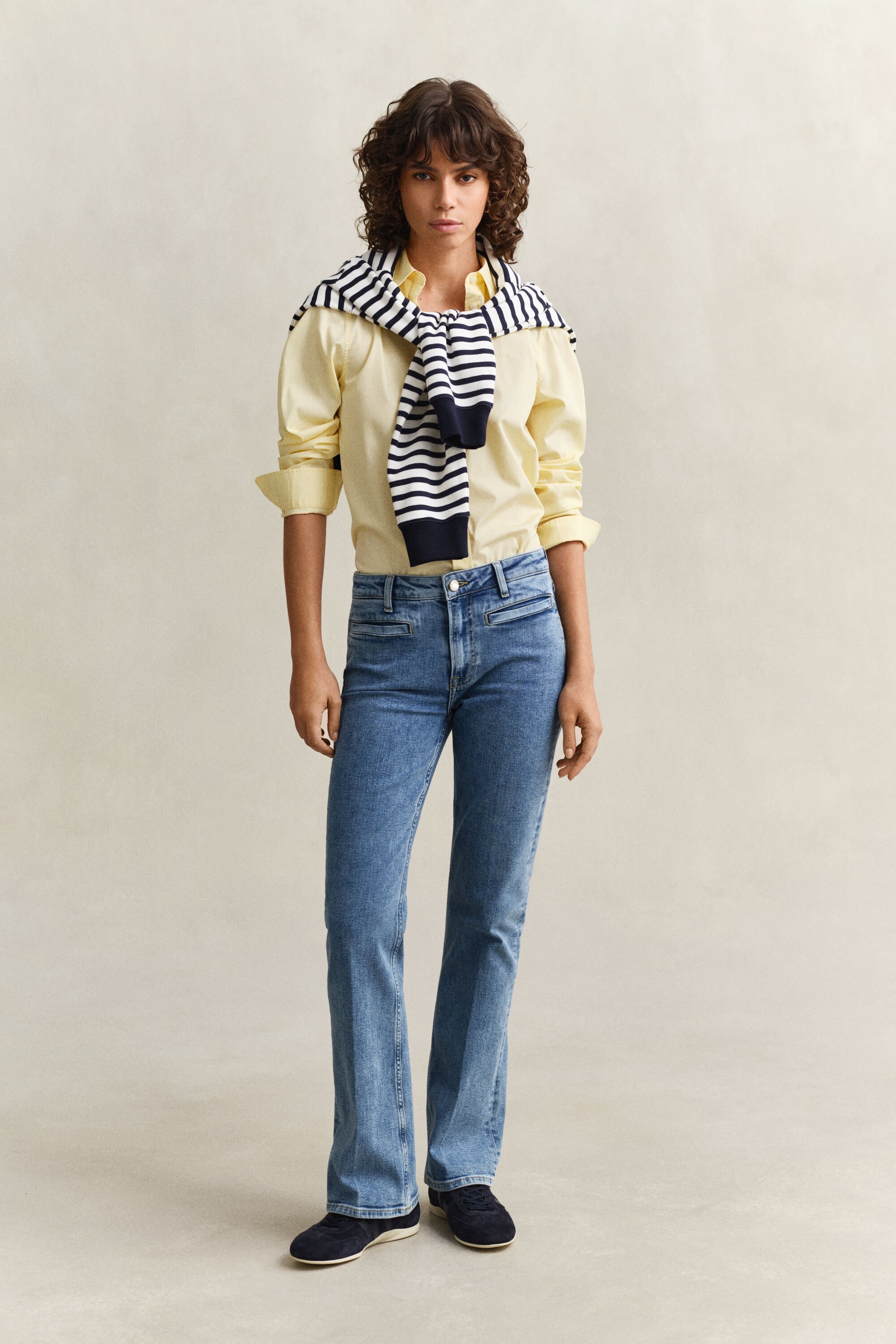 Camicia classica in popeline regular fit