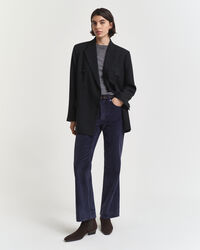 Jeans svasati in velluto a coste