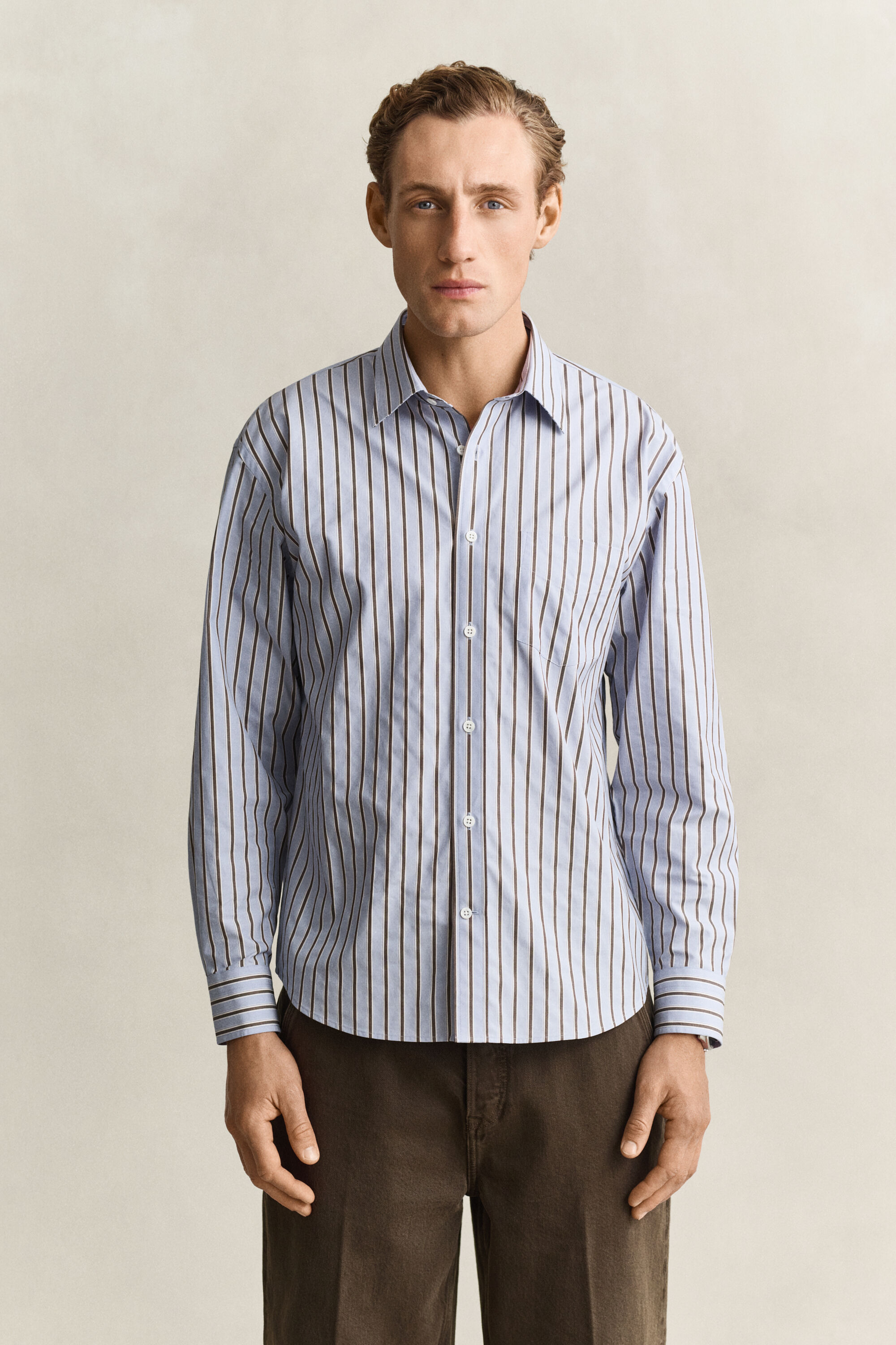Camicia a righe a ratiera