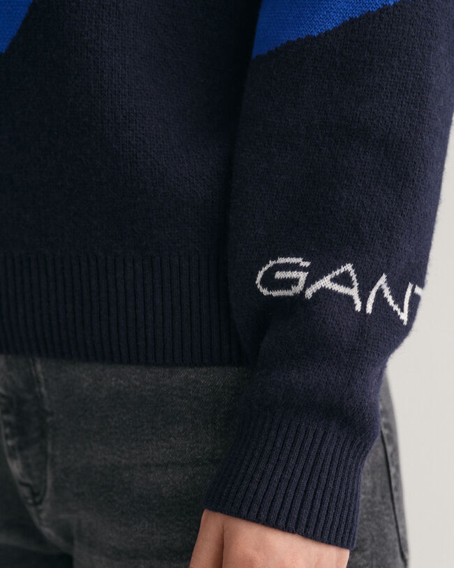 Maglia girocollo jacquard Alpine Teens