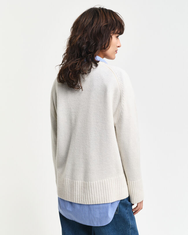 Maglia girocollo in cashmere
