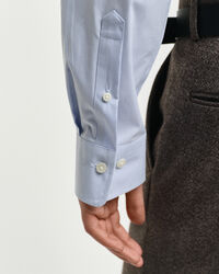 Camicia Oxford in popeline elasticizzato slim fit